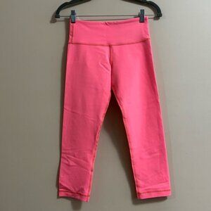 5 ADD ON Lululemon Sz 4 Coral Cropped Leggings